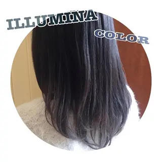 ミディアム カラー 高木 麻知子のヘアスタイル