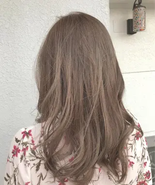 セミロング カラー レイヤーカット匠 イソザキノリユキのヘアスタイル