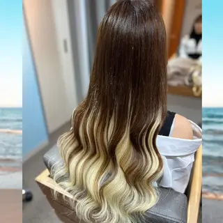 ロング 🎀羽エクステ&韓国 ヘア大人気♡mi🌙のヘアスタイル