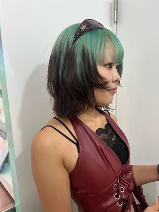 ミディアム 💥ウルフカット デザインあんな💥のヘアスタイル