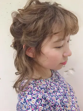 カラー ヘアアレンジ * 透明感カラー c h i h o *のヘアスタイル
