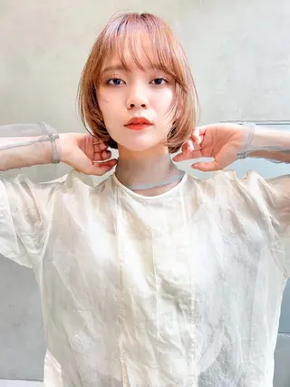 ショート カラー MUSASHI ブリーチカラー◎のヘアスタイル