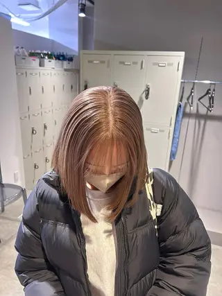 カラー 透明感ベージュ🤎 ナチュラルレイヤーのヘアスタイル