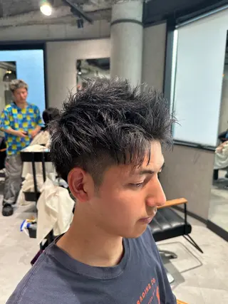 ショート ヘアアレンジ メンズ NEXT NEO所属・メンズヘア静岡 ✂︎Ryuheiのヘアスタイル