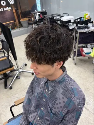 ショート パーマ メンズ メンズ専門サロン wokeのヘアスタイル