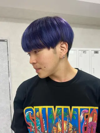 ショート カラー メンズ ☀️ボブスタイル特化 大山あさひ☀️のヘアスタイル