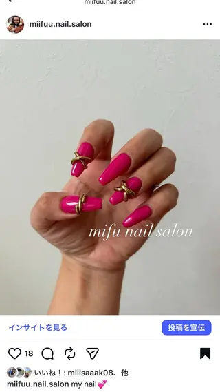 ロング 大田 美笛香のネイルデザイン