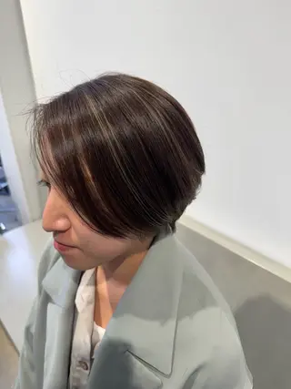 ショート カラー スキバサミを使わない カット✂︎カズマのヘアスタイル
