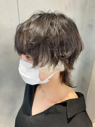 ショート カラー ロングウルフ🤍渋谷 🤍Mizukiのヘアスタイル
