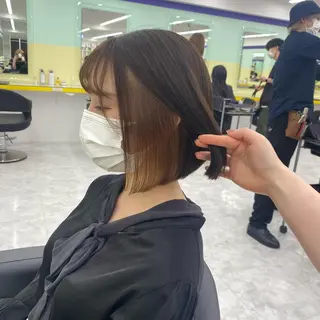 ショート カラー パーマ ヘアアレンジ メンズ キッズ ネイル マツエク・マツパ アイブロウ Lumo所属・💖横浜ブリーチなし 💖MIHOのヘアスタイル