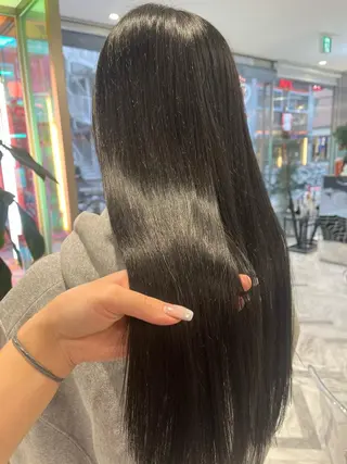 ロング カラー パーマ mai🤍縮毛酸性ス トレート/アイリストのヘアスタイル