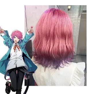 ショート カラー GARU-ガル-所属・TSUNO🦖 派手髪/オタク美容師のヘアスタイル