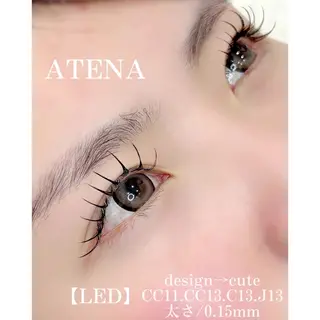 マツエク・マツパ ATENA MINAMIのマツエク・マツパデザイン