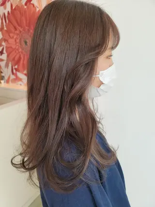 ロング カラー 鈴木 翠のヘアスタイル