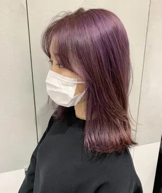 ミディアム カラー minami🪷 暖色カラーのヘアスタイル