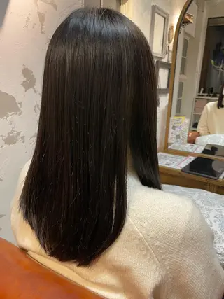 セミロング 🤍MIDUKI🤍 韓国風レイヤーカットのヘアスタイル