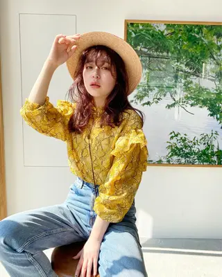 セミロング カラー 店長/mao/ 前髪/顔周りカットのヘアスタイル