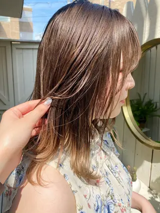 セミロング ade omotesando所属・ボブ/レイヤー 表参道/runaのヘアスタイル