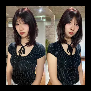 ミディアム カラー mai / linoah˚✧のヘアスタイル