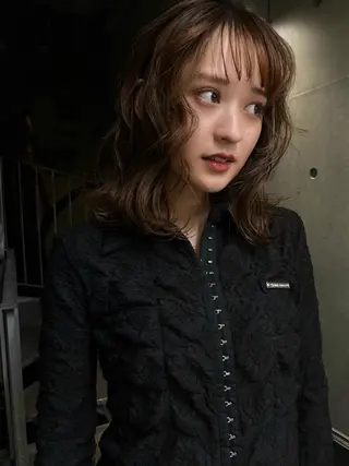 ミディアム カラー レイヤー/韓国ヘア/ 梅田/中崎町のヘアスタイル