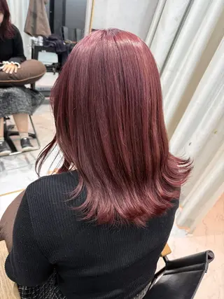 ミディアム カラー 透明感カラー/パーマ 🌀アオノのヘアスタイル