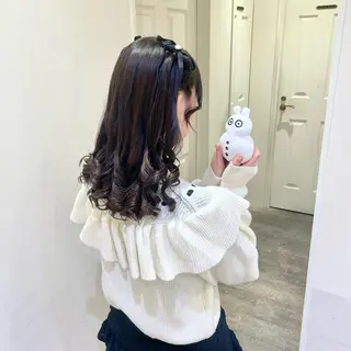 ヘアアレンジ ハイトーンカラー/ 長さだし🐇きょうかのヘアスタイル