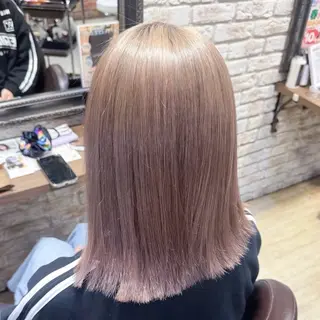 セミロング カラー 髪質改善/縮毛矯正 💜COCORO💜のヘアスタイル