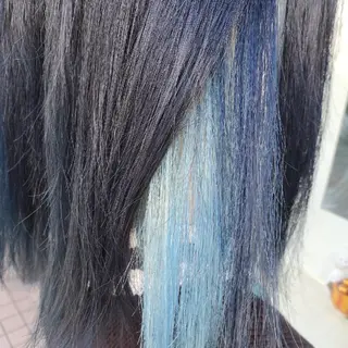 ミディアム 推しアニメカラー🌈 ツヤ透明感カラー🦄のヘアスタイル