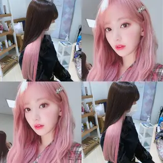 ロング カラー 小嶋 真滋のヘアスタイル