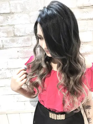 ロング カラー grow恵比寿【グロウ】髪質改善/ハイライト/ブリーチ/レイヤーカット所属・奥野 貴史　代表　レイヤーのヘアスタイル