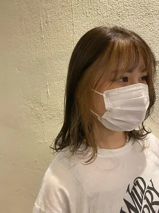 ミディアム カラー 谷九/天王寺/上本町 /似合わせ/北川響のヘアスタイル