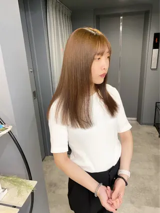 ロング カラー GIEN 西宮ガーデンズプラス所属・中尾 碧斗のヘアスタイル