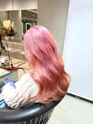 ロング 🩵縮毛矯正/ブリー チ/髪質改善/いつかのヘアスタイル