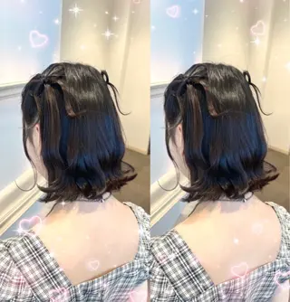 ミディアム ヘアメ/お呼ばれﾍｱ /横浜/nozomiのヘアスタイル