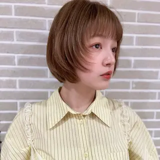 ショート レイヤーカット⭐️ ブリーチ桑原 日花理のヘアスタイル