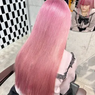 ロング カラー パーマ ヘアアレンジ メンズ キッズ ✨艶ハイトーン/ 💗モモ໒꒱のヘアスタイル