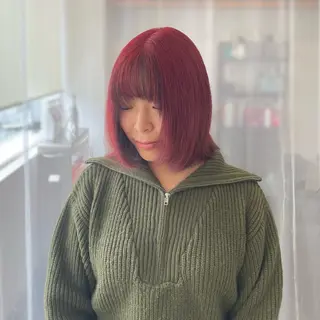 セミロング カラー GaKu/ハイトーン /ブリーチ/レイヤーのヘアスタイル