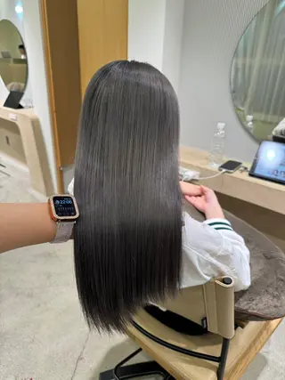 カラー ulu名古屋栄所属・落合しほ/韓国ヘア/ 髪質改善/縮毛矯正のヘアスタイル
