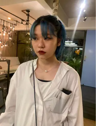 ショート カラー パーマ スパイラルパーマ 🌐hina⭐️のヘアスタイル