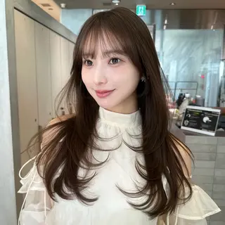 ロング 縮毛矯正/髪質改善/ レイヤー/石井龍のヘアスタイル