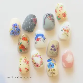 ネイル 🥀ネイルサロン cotonコトン🥀のネイルデザイン