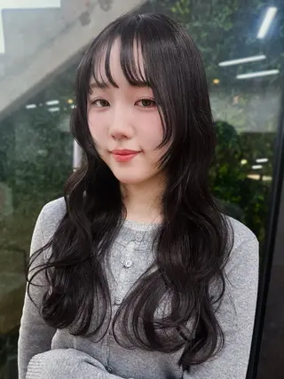 ロング カラー Pocket仙台 💚モエリのヘアスタイル