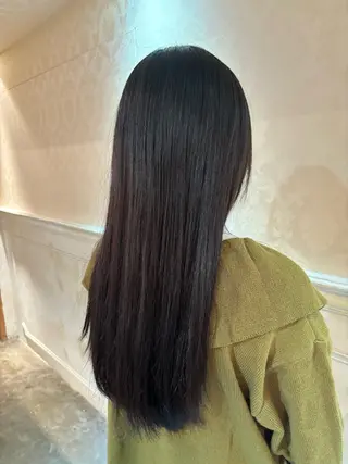 ロング 髪質改善カラー ベージュ🤎YUMEのヘアスタイル