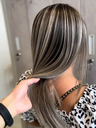 カラー ロング EARTH川越/オー ナー/阿部建のヘアスタイル