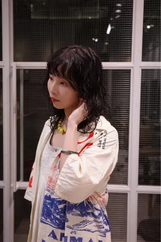 セミロング パーマ 🌀渋谷ボブパーマ 🌀河野瑠太のヘアスタイル