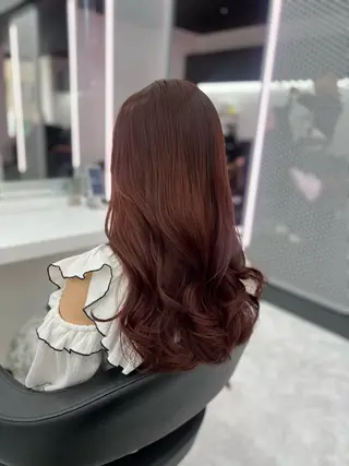 セミロング カラー ヘアアレンジ ダブルカラー特化💖 韓国ヘア💖りくのヘアスタイル