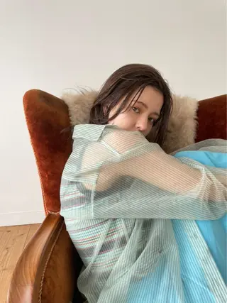 ロング ボブ/レイヤー /河内温太のヘアスタイル