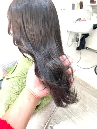 ロング 前髪&顔周りカット/ 韓国レイヤー/シバタのヘアスタイル