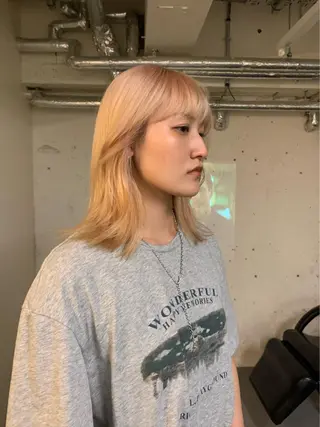 カラー ハッシュカット/ MAYAのヘアスタイル