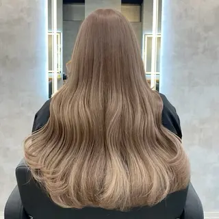 ロング カラー 淡色/ワンホンヘア 🤍MINORIのヘアスタイル